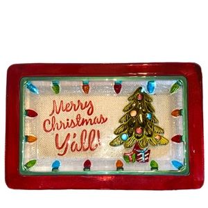 Christmas serving plate tray holiday kitchenware